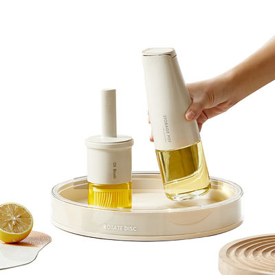 Large Capacity Home Use Rotating Spice Tray PP PET 29*5CM/24*5CM