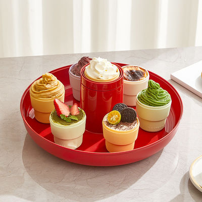 Double Layer Foldable 360 Degree Rotating Food Tray  Spinning Storage Tray