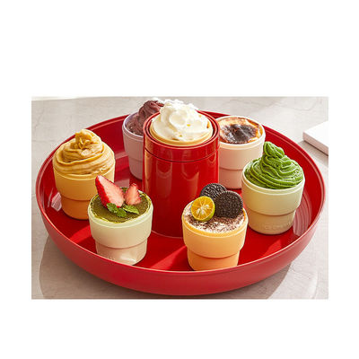 Double Layer Foldable 360 Degree Rotating Food Tray  Spinning Storage Tray