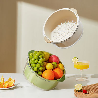 Multipurpose Double Layer Drain Basket Multifunctional Drain Basket For Washing