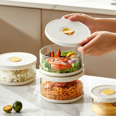 Food Storage Container Vacuum Box Large Capacity Food Dispenser for Kitchen Transparent Sealed Food Organizer Keep Lunch Fresh
