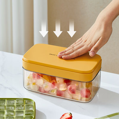 Ice Cube Maker Mold for Freezer Ice Cube Tray With Ice Storage Bin