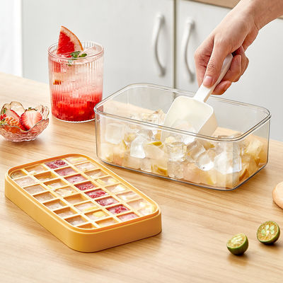 Ice Cube Maker Mold for Freezer Ice Cube Tray With Ice Storage Bin