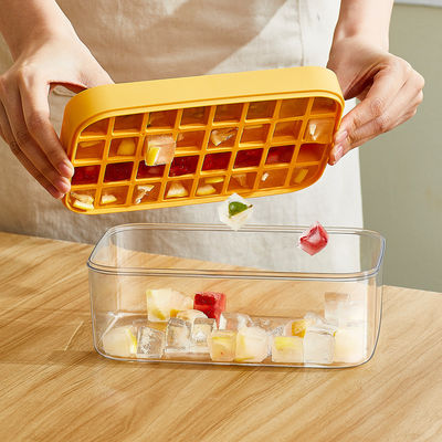 Ice Cube Maker Mold for Freezer Ice Cube Tray With Ice Storage Bin