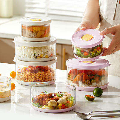Food Storage Container Vacuum Box Large Capacity Food Dispenser for Kitchen Transparent Sealed Food Organizer Keep Lunch Fresh