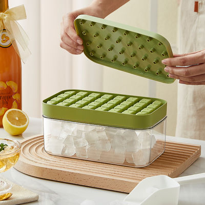 Ice Cube Maker Mold for Freezer Ice Cube Tray With Ice Storage Bin